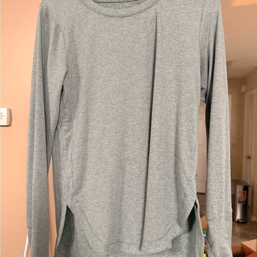 Athleta Women's Heather green/Gray Long Sleeve Top
